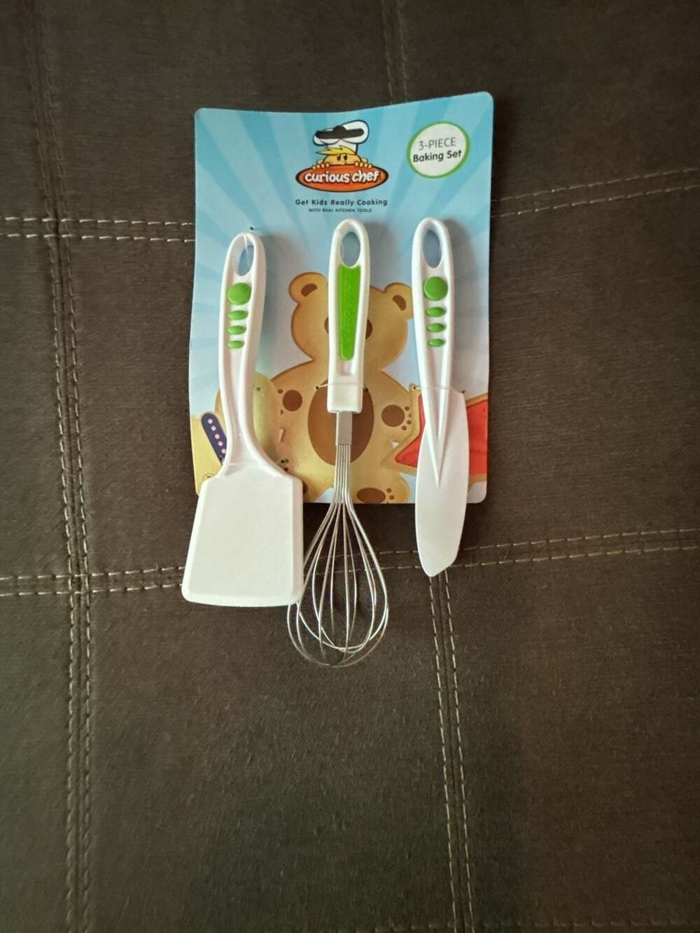 Curious Chef 3-Piece Baking Set with Whisk, Spreader, and Turner